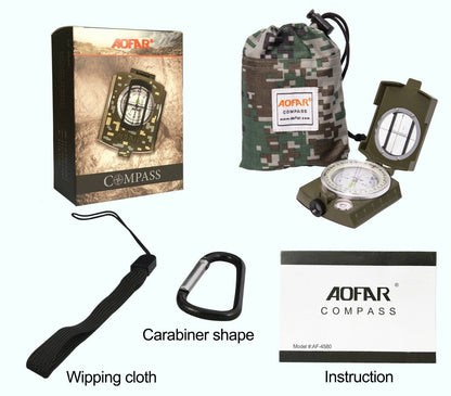 Tactical Metal Compass for Outdoor Hiking Navigation