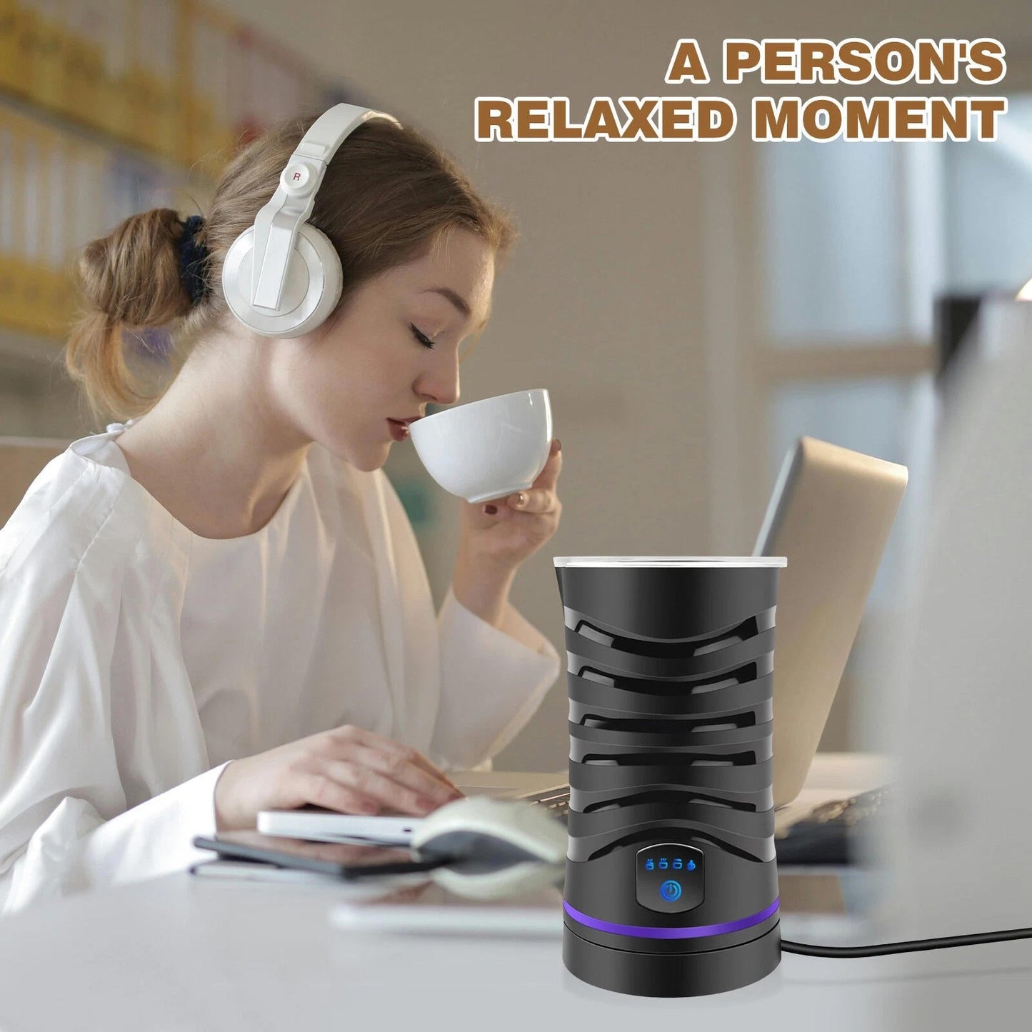 Automatic Electric Milk Frother Steamer
