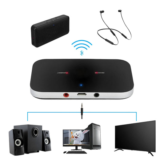 Compact Bluetooth Audio Adapter RCA to 3.5mm Converter - Pexav