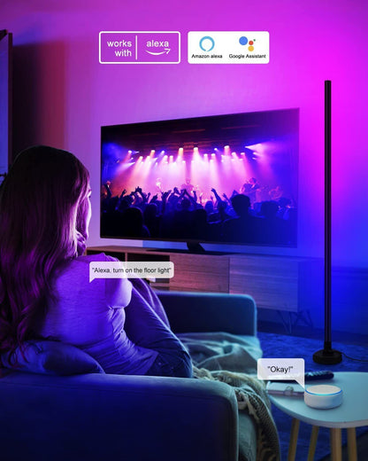 Space Saving Floor Corner Lamp