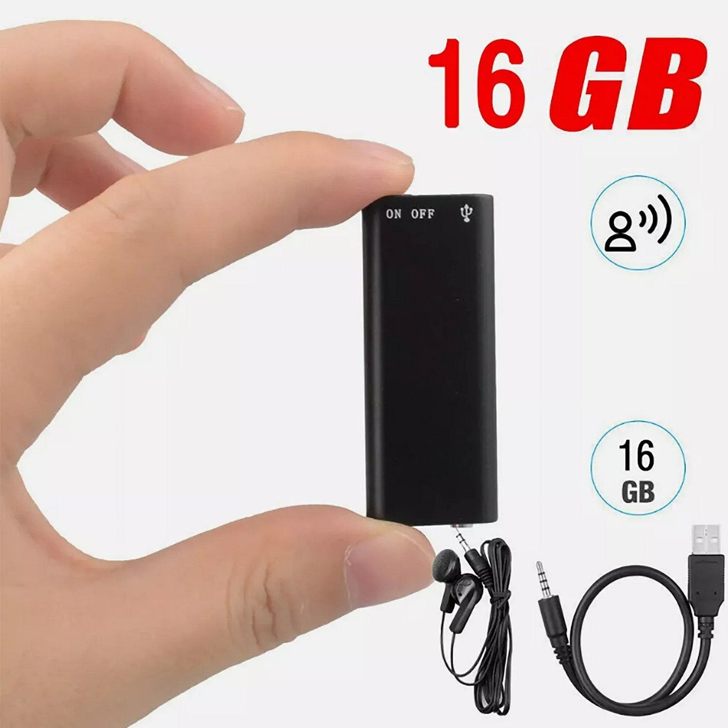 Small Spy Audio Recording Device
