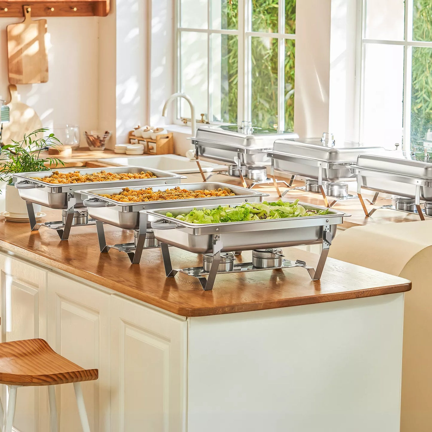 Compact 6 Piece Chafing Dish Set