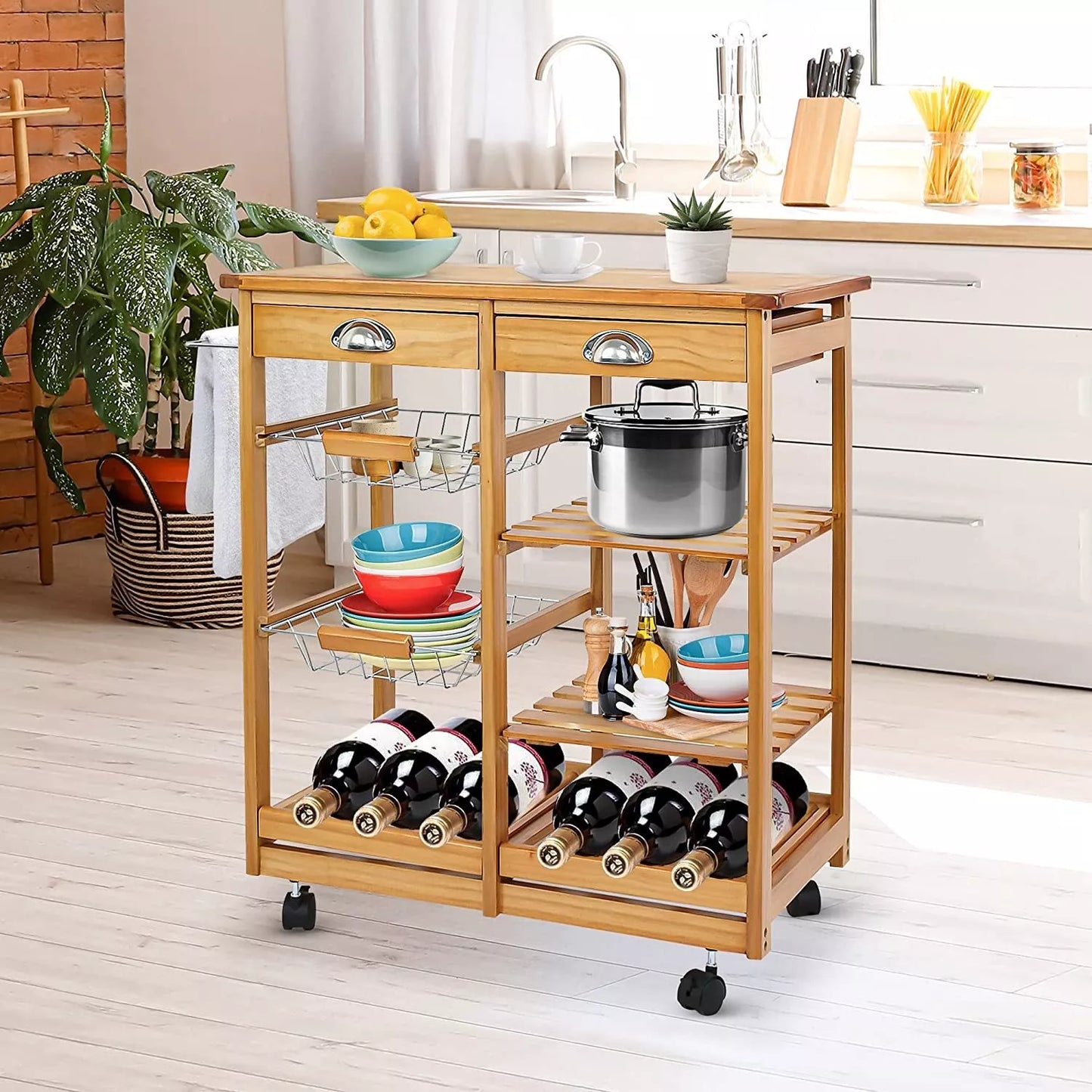 Mobile Kitchen Utility Carts - Pexav