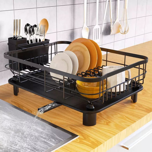Compact Kitchen Dish Drying Rack - Pexav