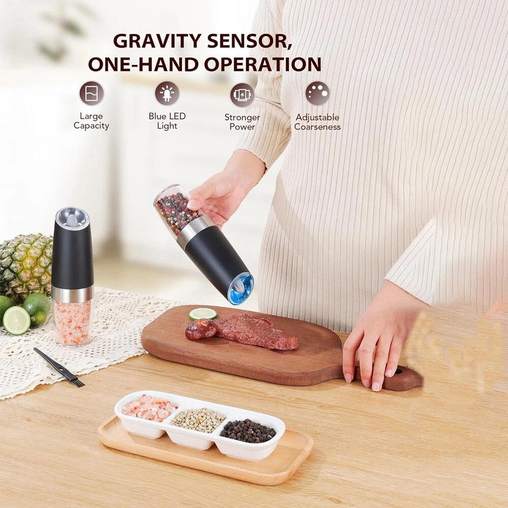 Automatic Salt Pepper Mill Set of 2