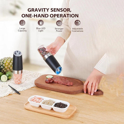 Automatic Salt Pepper Mill Set of 2