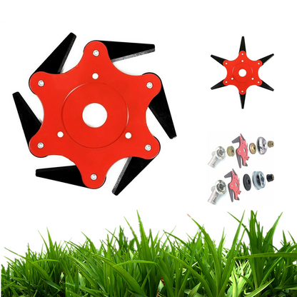 Heavy Duty Steel Trimmer Weed Cutter Blade Attachment