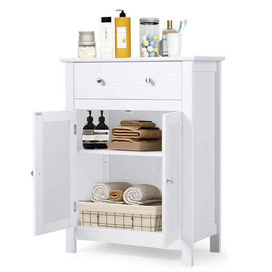 Tall Bathroom Floor Storage Cupboard - Practical - Pexav