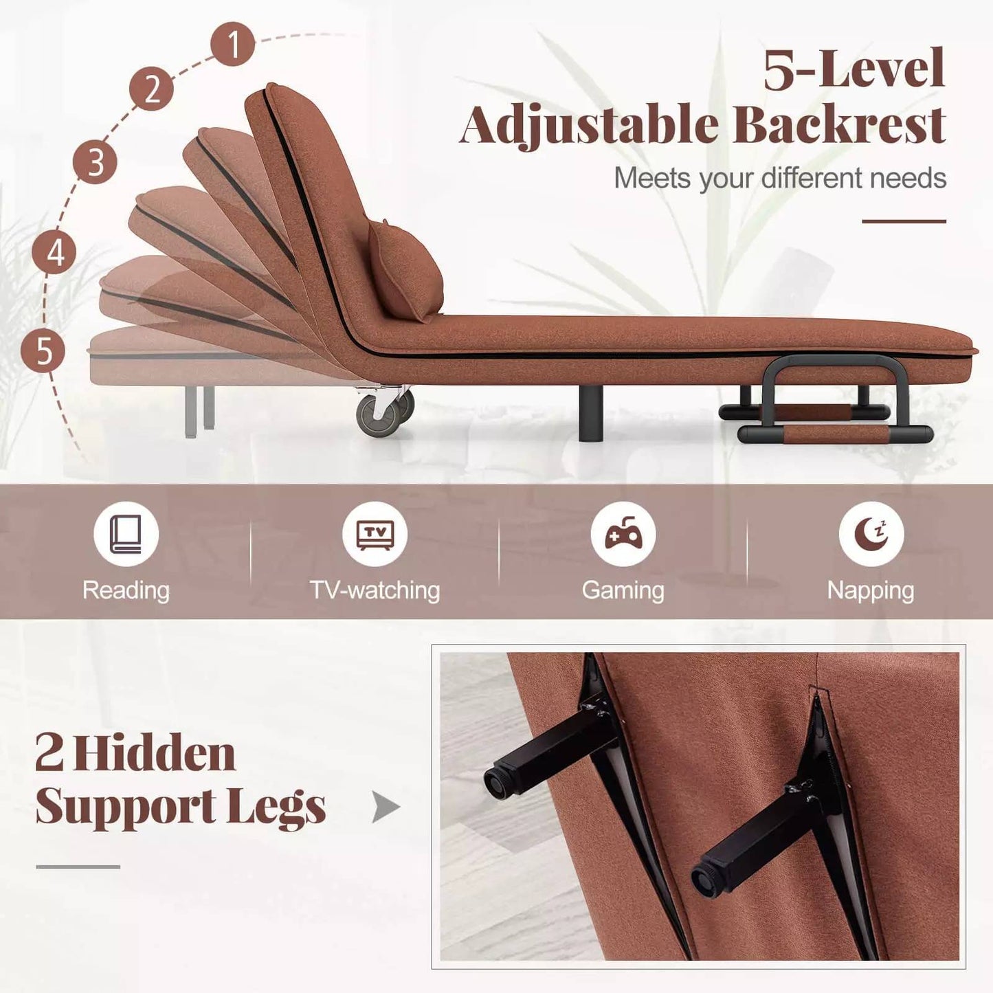 Space Saving Sleeper Sofa Bed