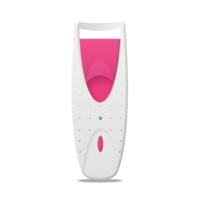 Compact Heated Eyelash Curler and Mascara Tool