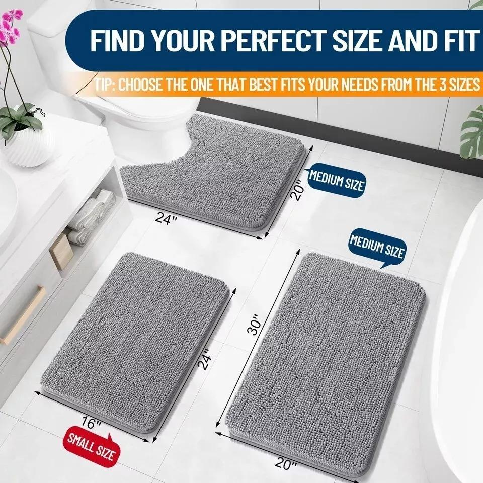 Soft Absorbent Bath Mats