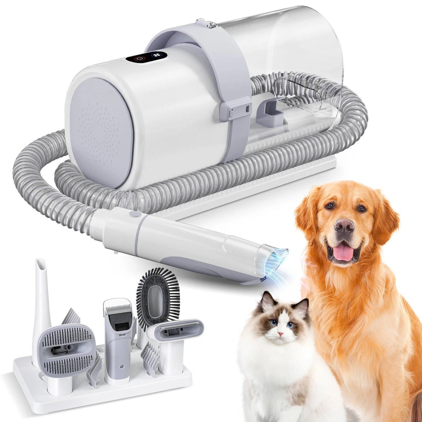Pet Grooming Set With Suction Tool - Pexav