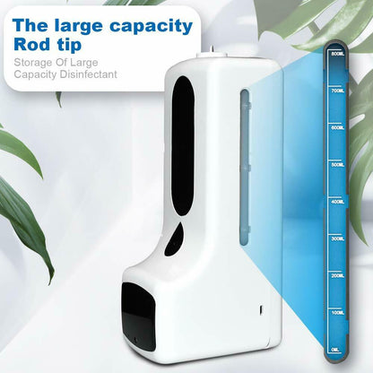 Touchless Hand Sanitizer Station with Digital Thermometer Stand