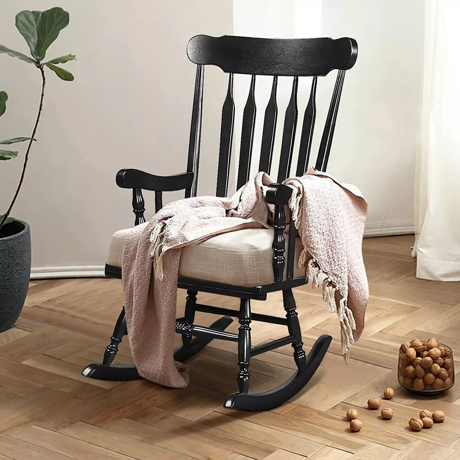 Comfortable Wooden Swing Chair - Pexav