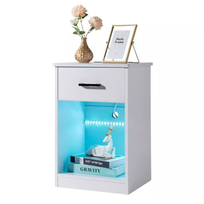 Compact Bedside Storage Table - Pexav