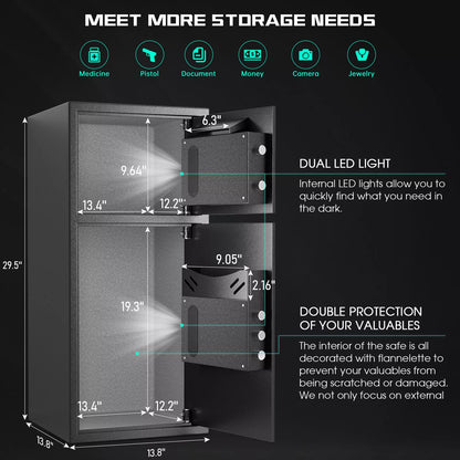Secure Fire Resistant Home Storage Safe