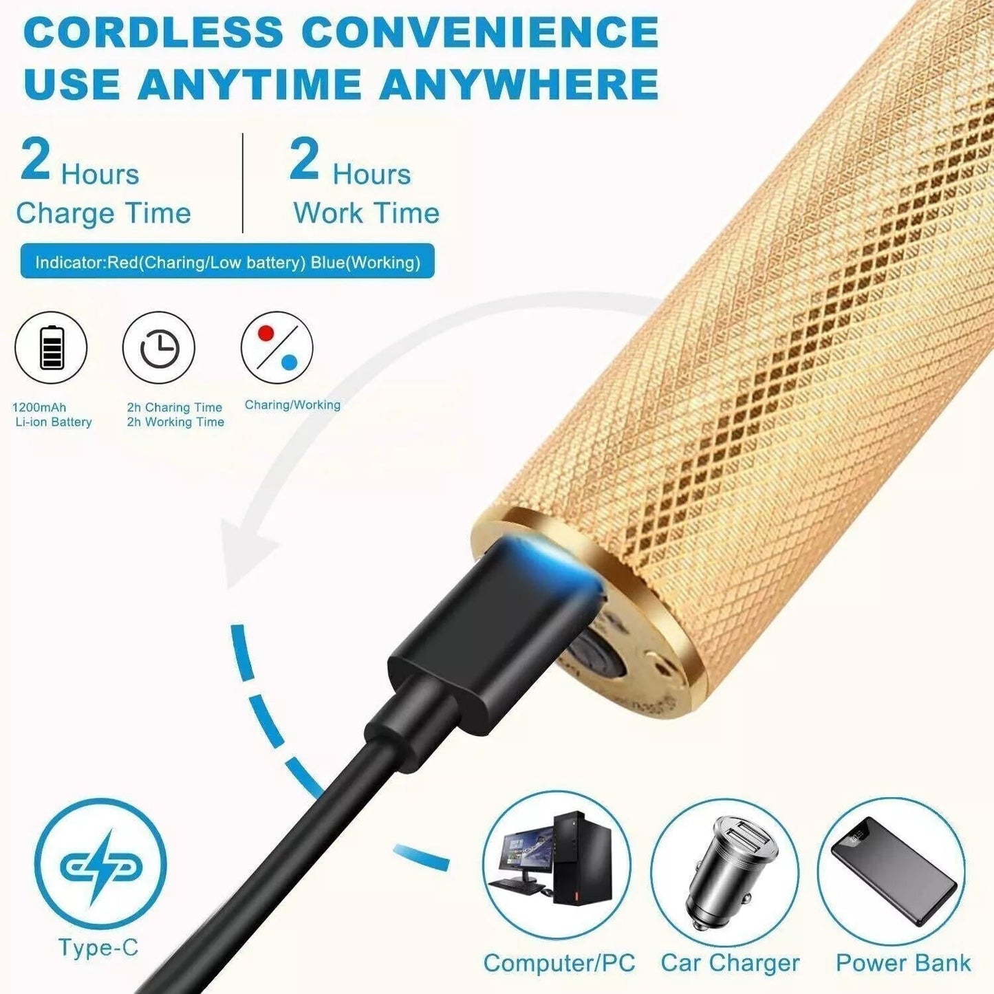 Rechargeable Men's Beard Trimmer
