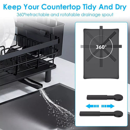 Compact Kitchen Dish Drying Rack