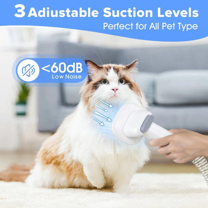 Pet Grooming Set With Suction Tool