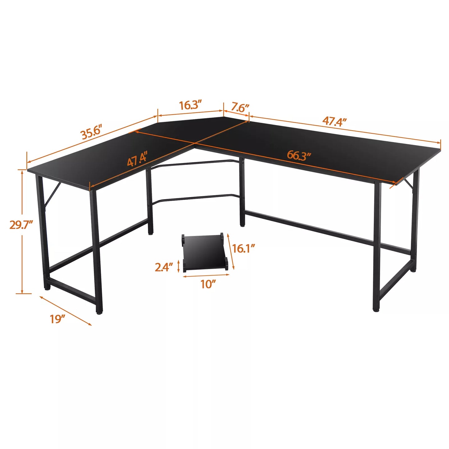 Space Saving Corner Computer Desk