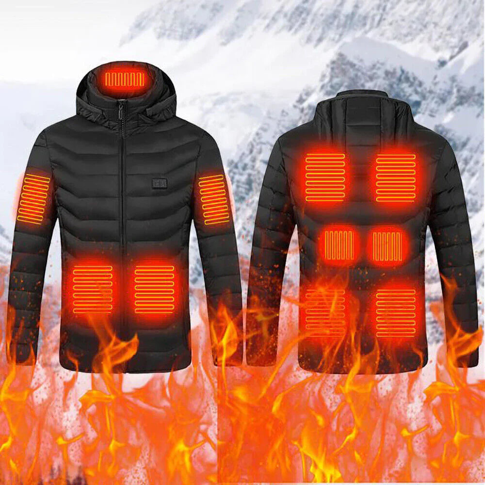 Warm Waterproof Rechargeable Heated Coat for Men Women