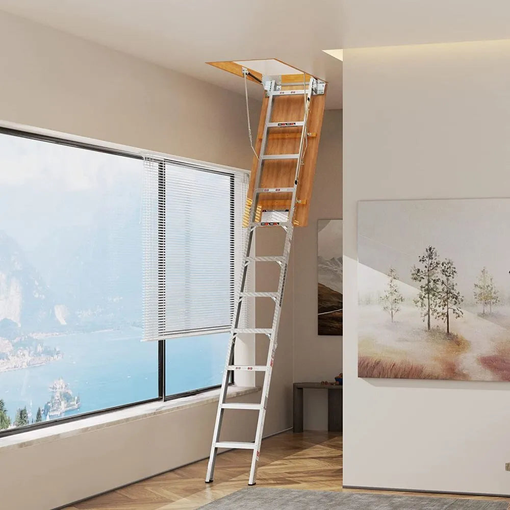 Space Saving Heavy Duty Foldable Loft Ladder 54 Inch - Pexav
