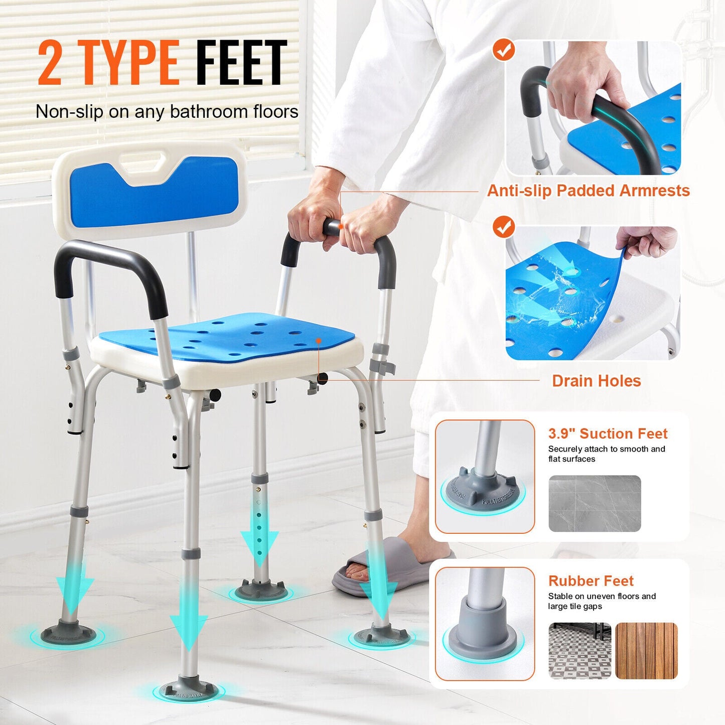 Comfortable Folding Shower Seat