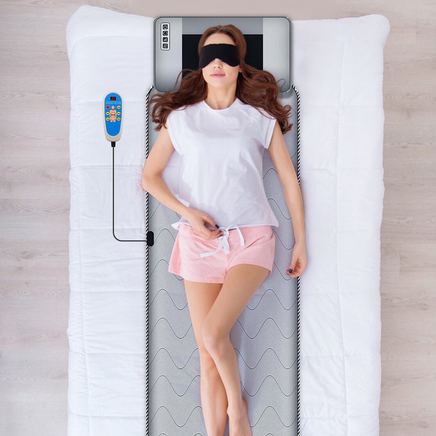 Warm Electric Full Body Massage Bed Mat - Pexav