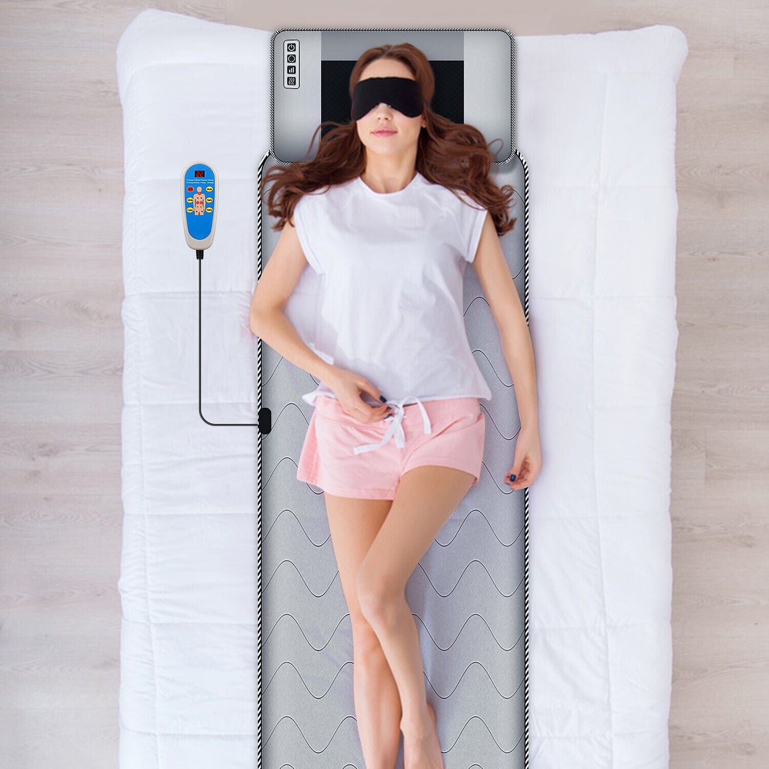 Warm Electric Full Body Massage Bed Mat - Pexav