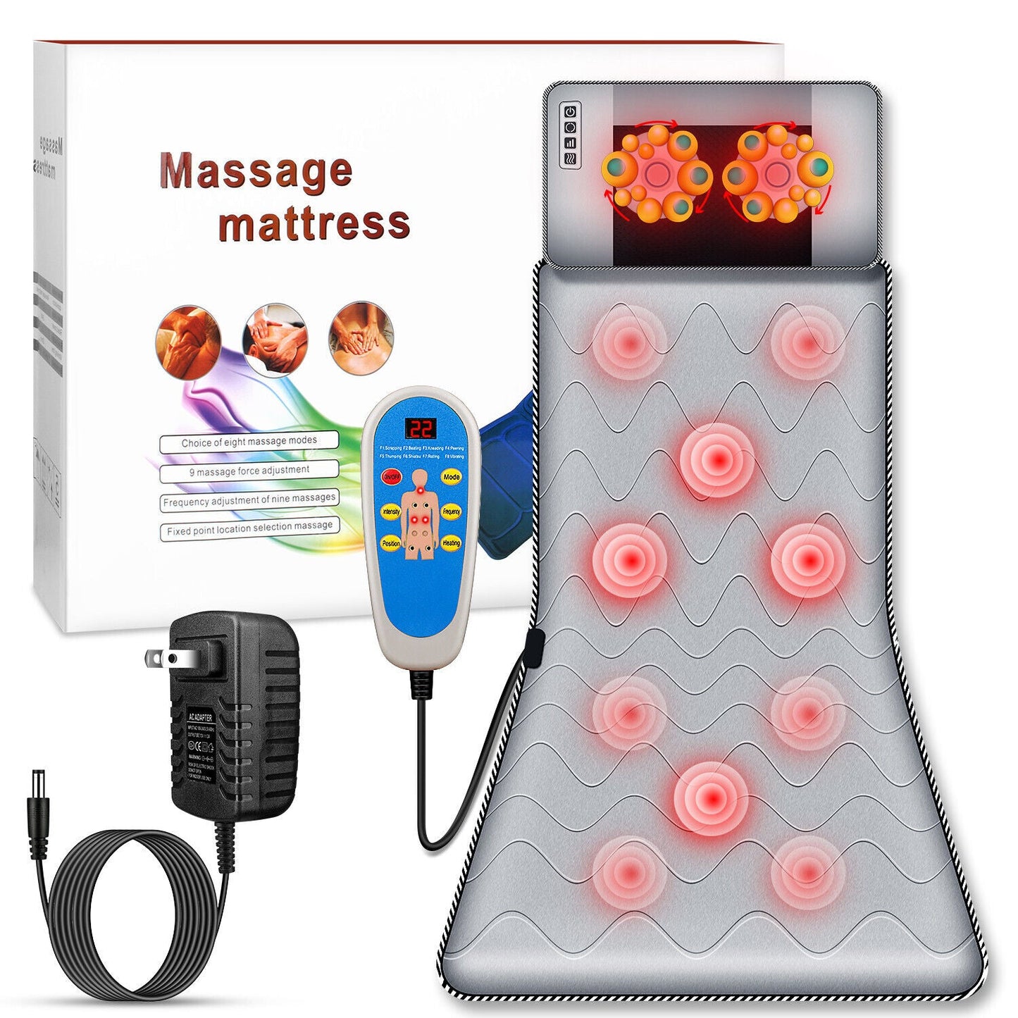 Warm Electric Full Body Massage Bed Mat