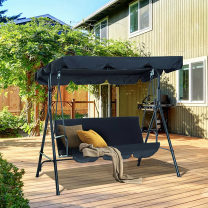 Comfortable Patio Swing With Steel Frame