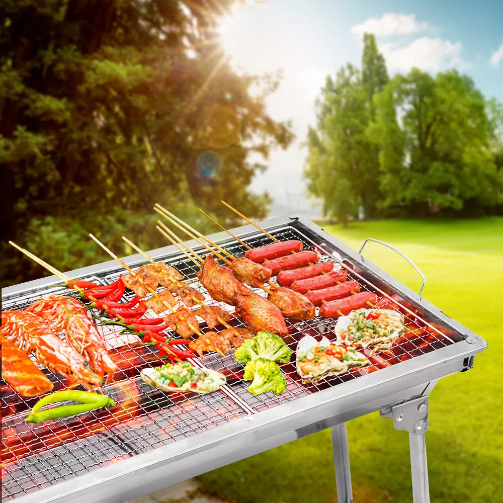 Compact Collapsible Outdoor BBQ Grill