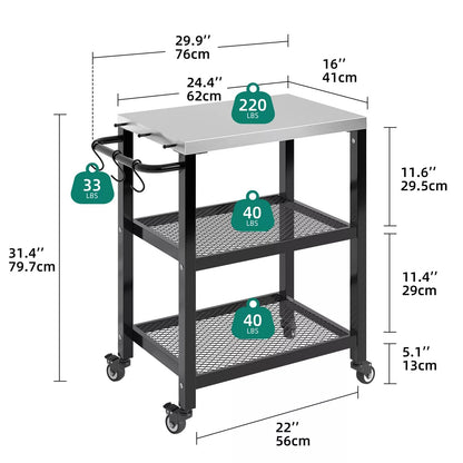 Portable Kitchen Island Cart