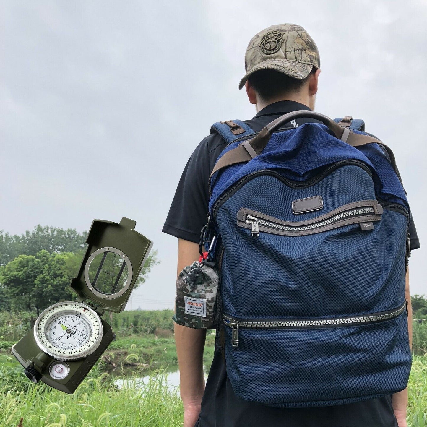 Tactical Metal Compass for Outdoor Hiking Navigation