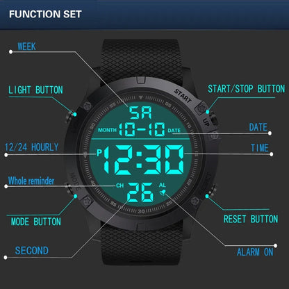 Rugged Water Resistant Athletic Men's Watch