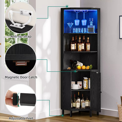 Compact Home Bar Storage Unit