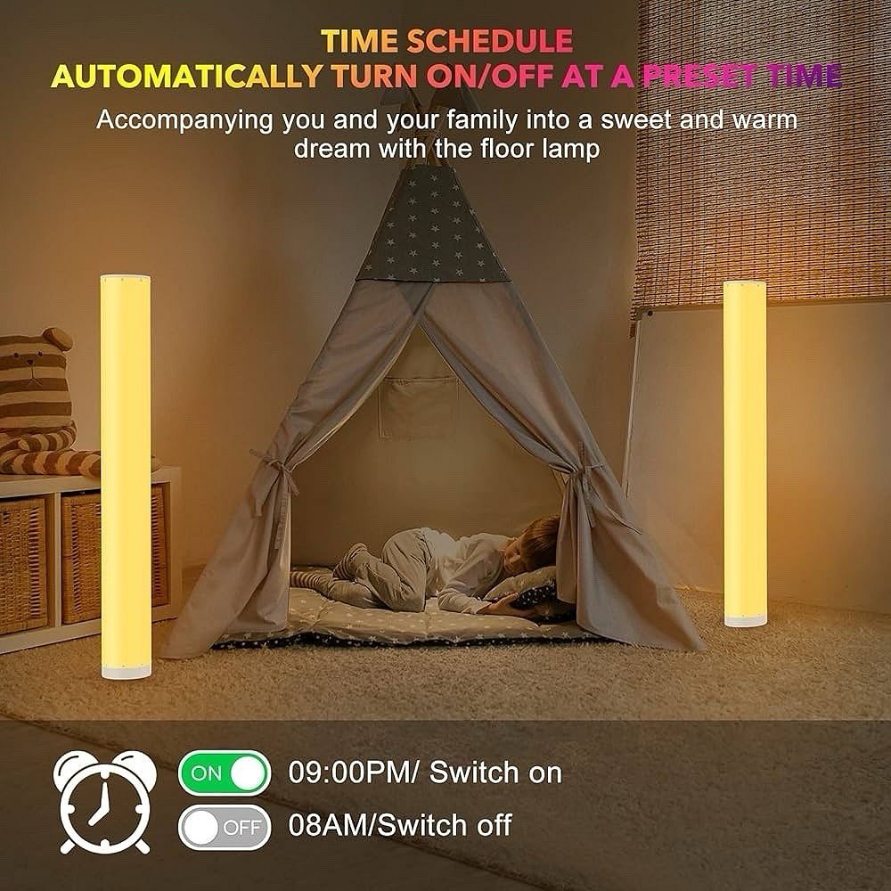Compact 2 Piece Table Floor Lamps for Home