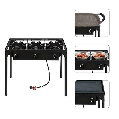 Compact Outdoor Gas Camping Stove Portable Grill Cooker