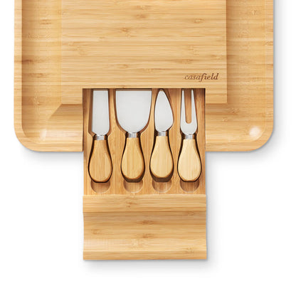 Wooden Gourmet Cheese Server Board - Pexav