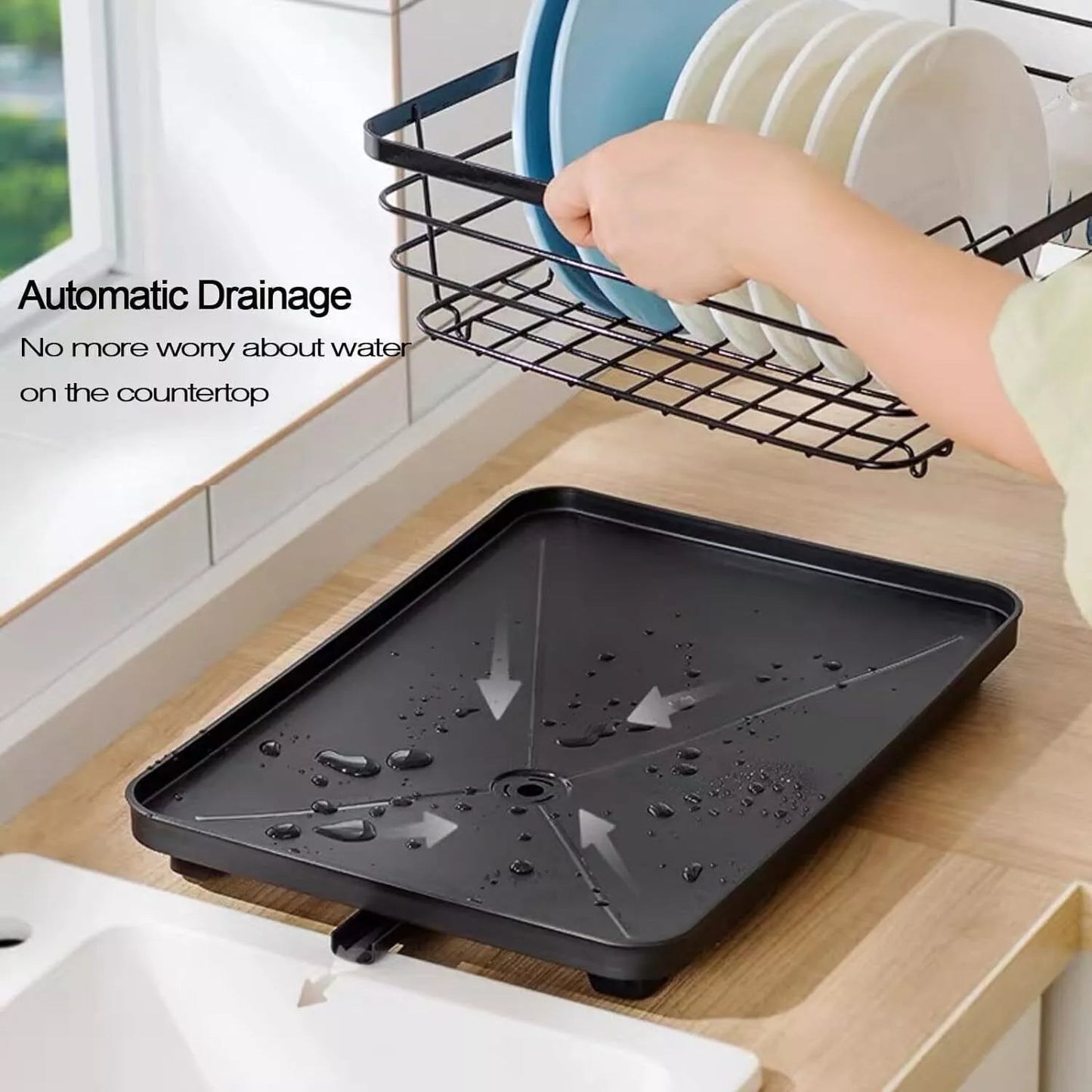 Compact Kitchen Dish Drying Rack