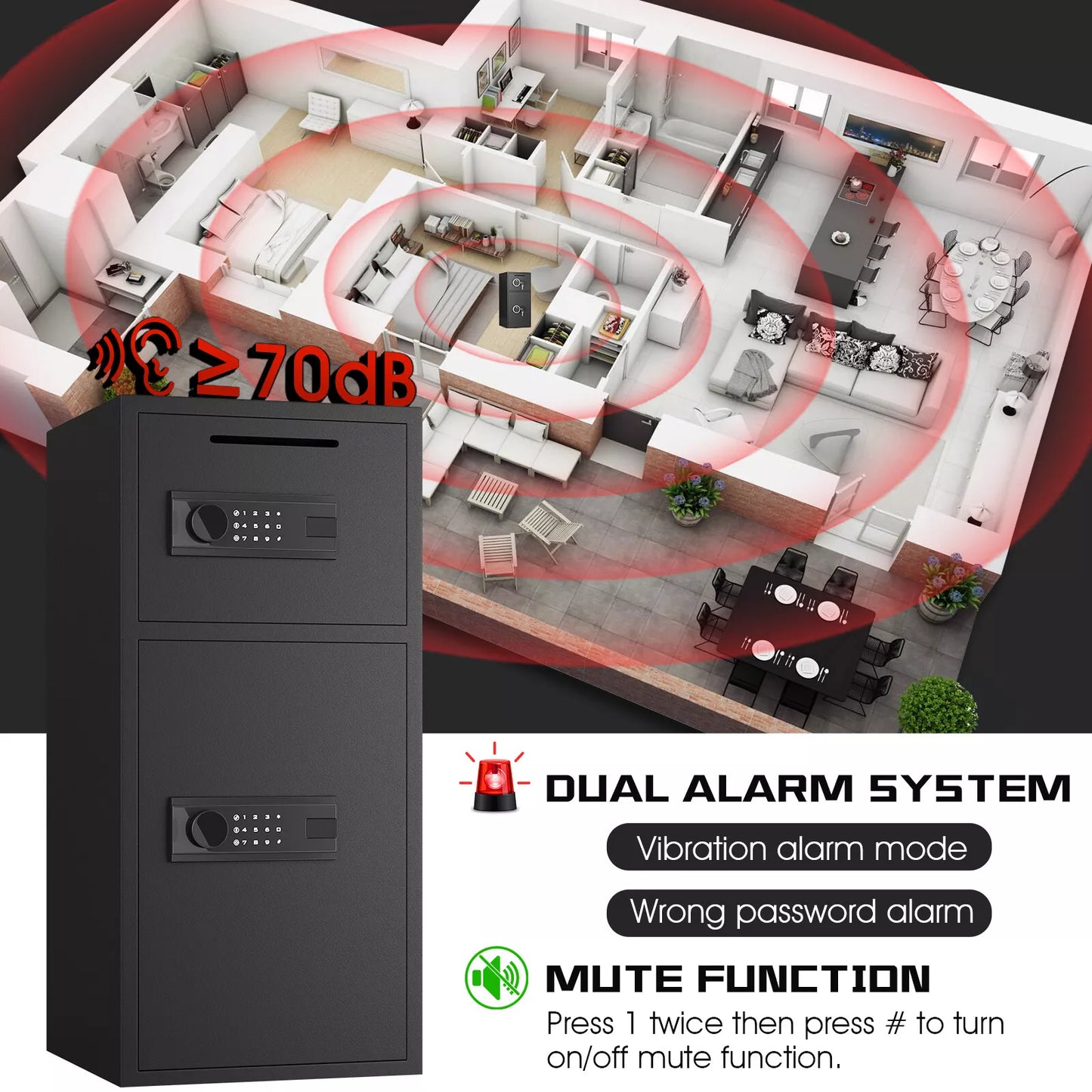 Secure Fire Resistant Home Storage Safe