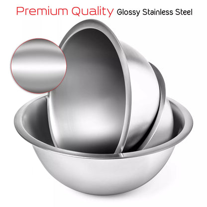 Stainless Steel Kitchen Mixing Bowl Set