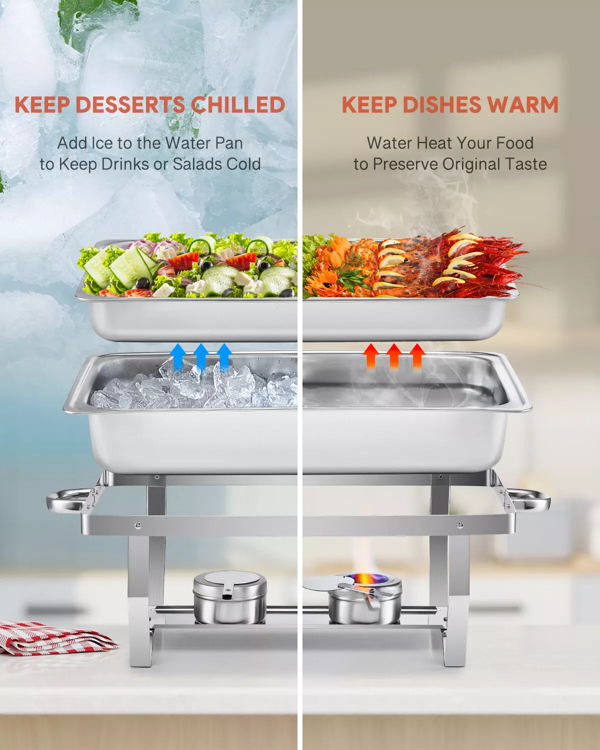 Compact 6 Piece Chafing Dish Set