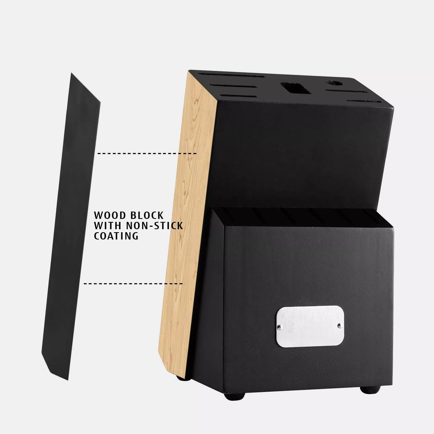Complete Kitchen Knife Set with Sharpener Block