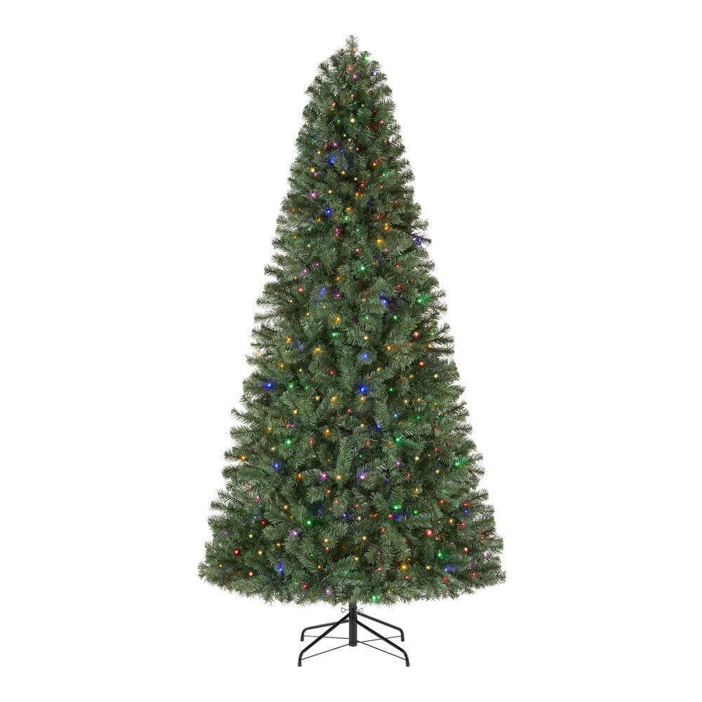 Tall Pre-Lit LED Christmas Pine Tree