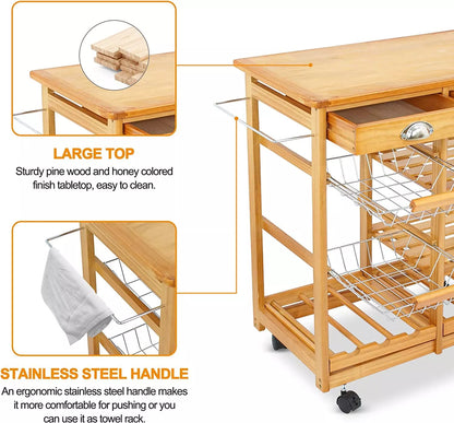 Mobile Kitchen Utility Carts