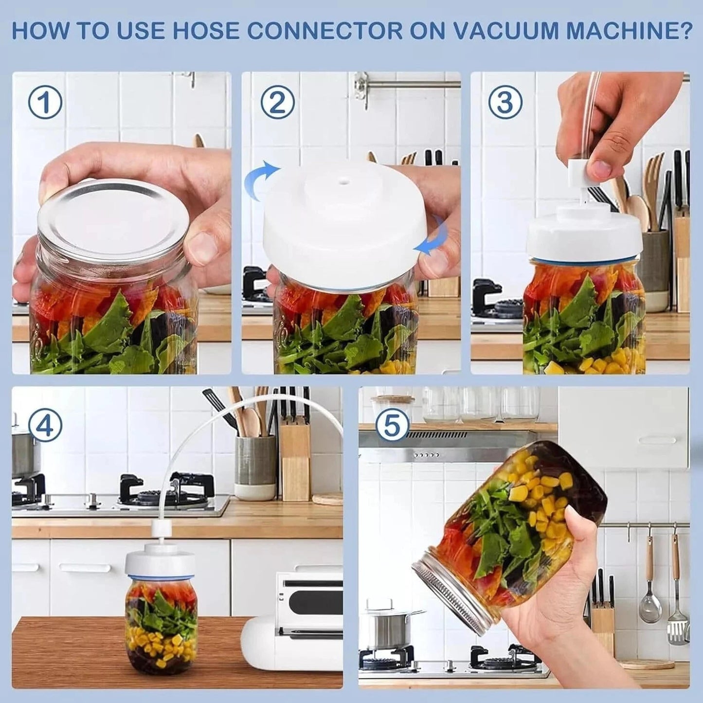 Airtight Food Storage Jar Sealer
