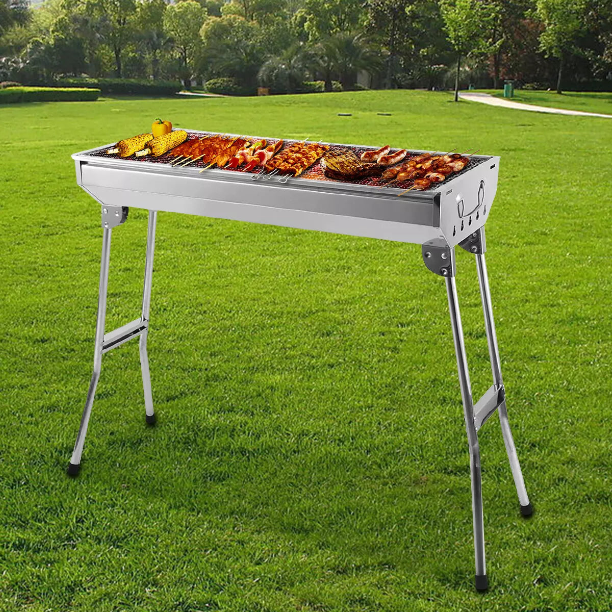 Compact Collapsible Outdoor BBQ Grill