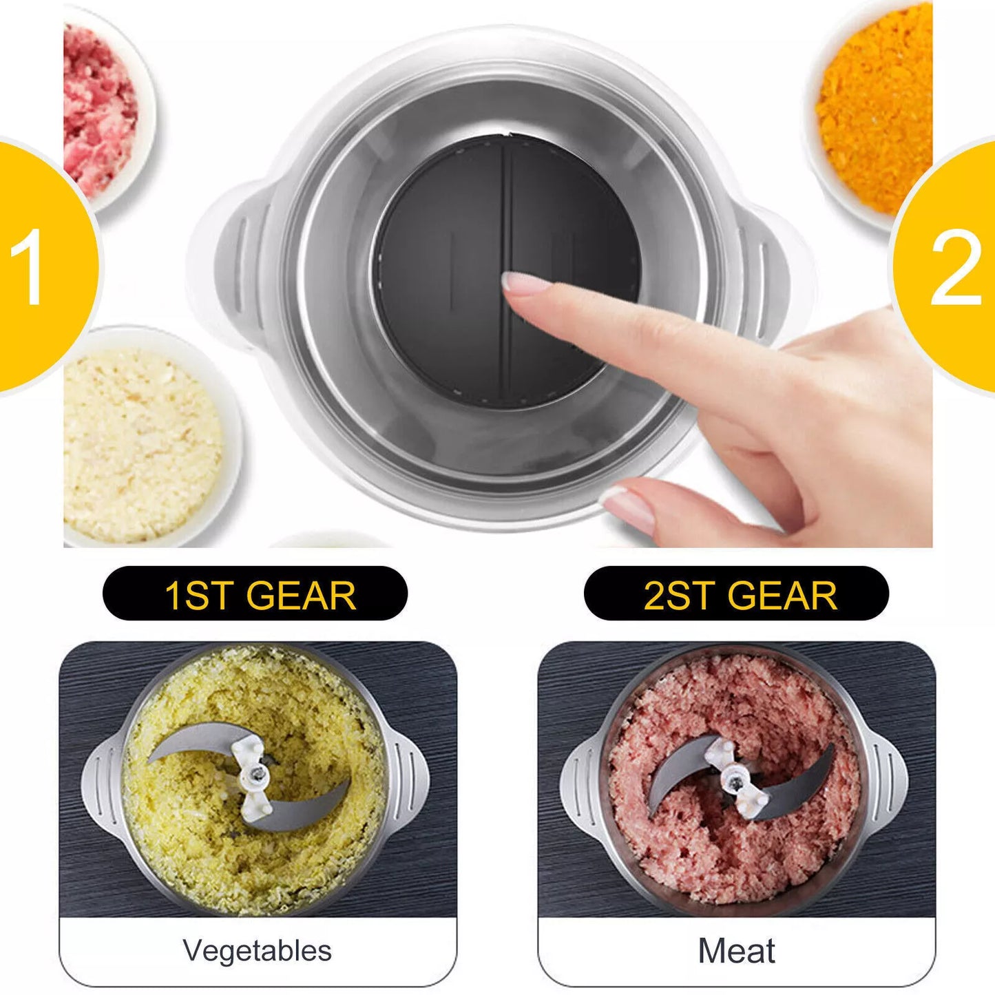 Easy Use 2L Kitchen Chopper