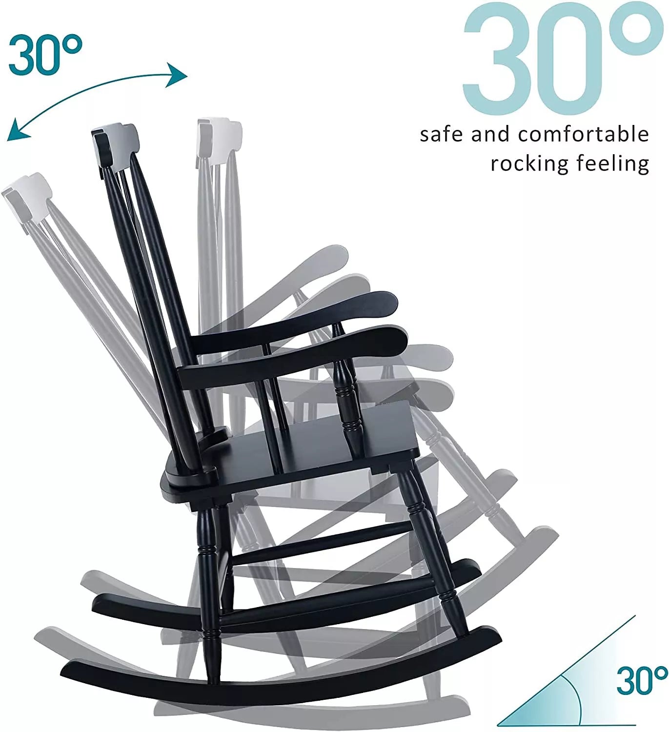 Comfortable Wooden Swing Chair
